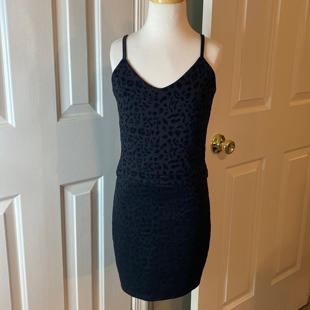 Cheryl Creations Kids Black Velvet on Black 2 Piece Outfit Size Girls Medium